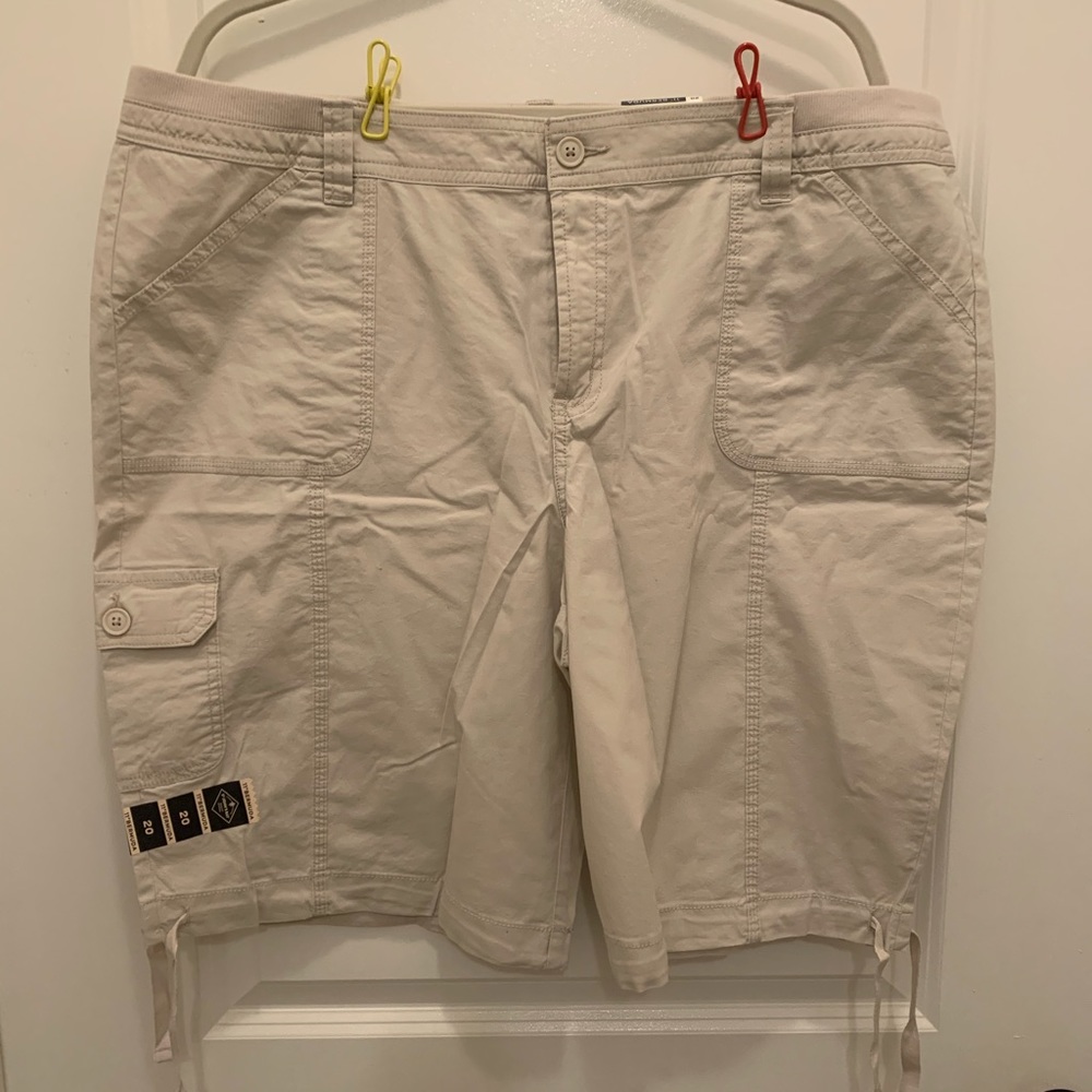 St. John’s Bay light khaki Bermuda shorts